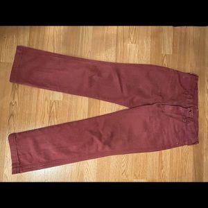 Men’s Wrangler Burgundy jeans slim fit 30/30. Vintage 1970s fits 27